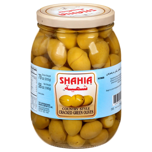 Large Cracked Green Olives