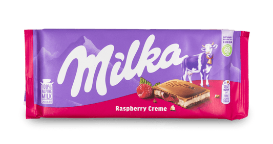 Milka Raspberry Chocolate Bar