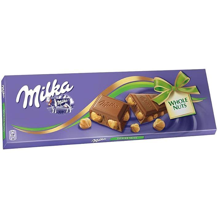 Milka Whole Nuts Chocolate Bar 300g