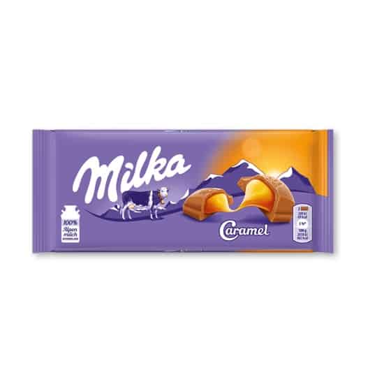 Milka Caramel Chocolate Bar