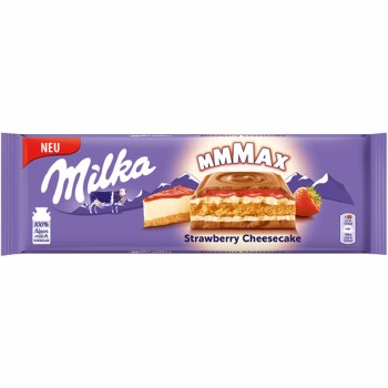 Milka Strawberry Cheesecake Bar 300g